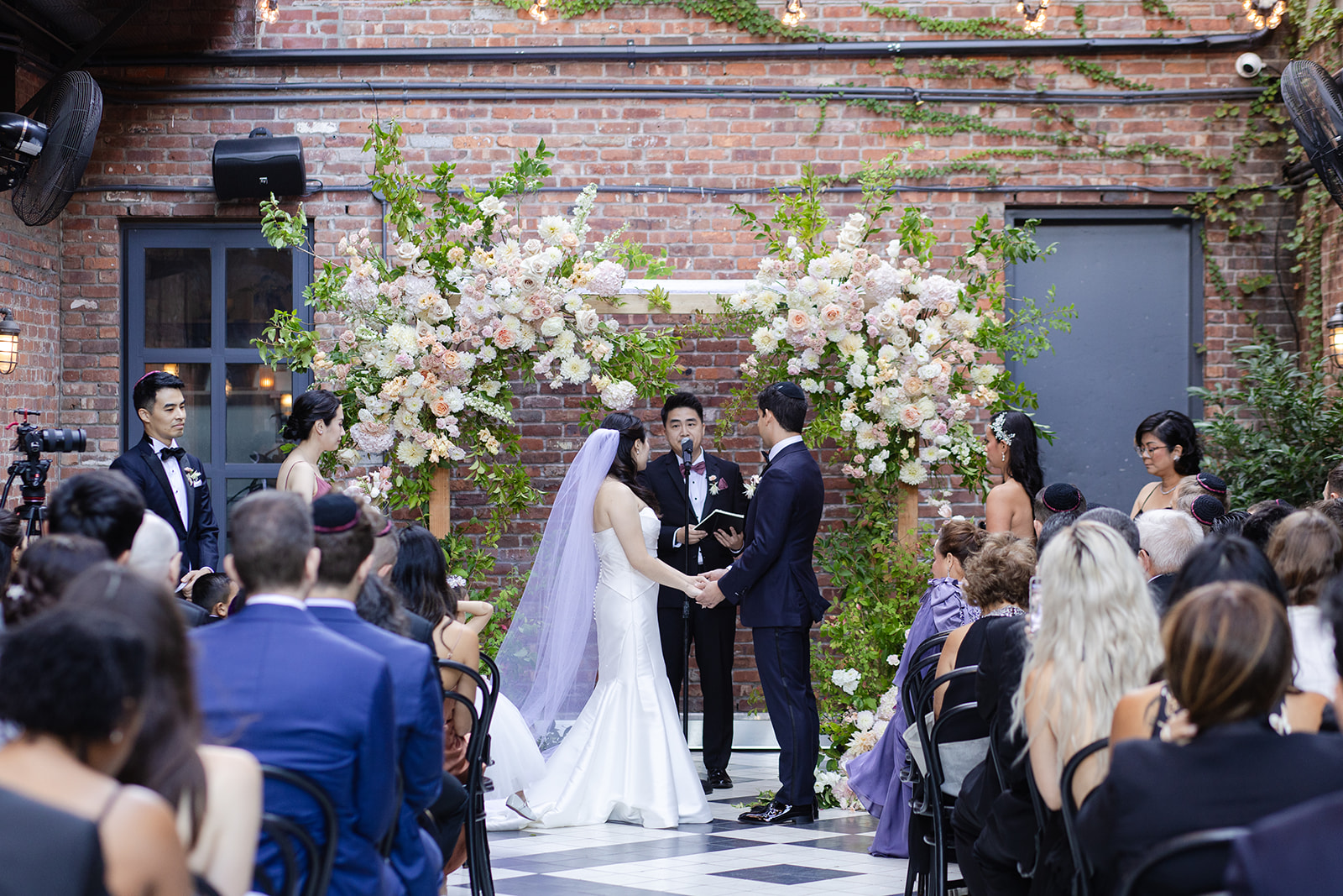 Wythe Hotel Wedding Ceremony Garden Terrace