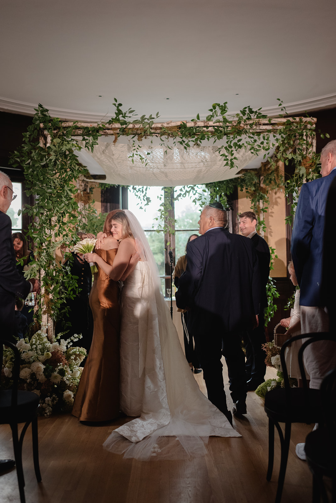 Indoor Wedding Ceremony at Wave Hill Garden
